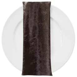 Lush Velvet Table Napkin in Chocolate