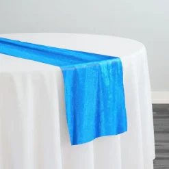 Lush Velvet Table Runner in Turquoise