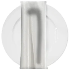 Luxury Plush Velvet Napkin in White
