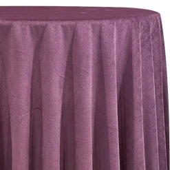 Luxury Plush Velvet Table Linen in Mauve