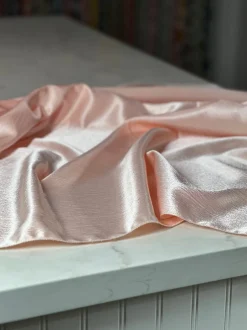 Luxury Satin Table Linen in Blush