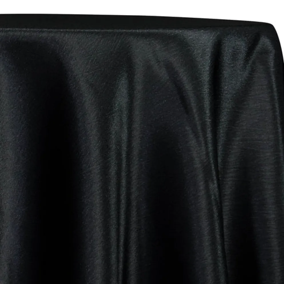 Luxury Satin Table Linen in Black