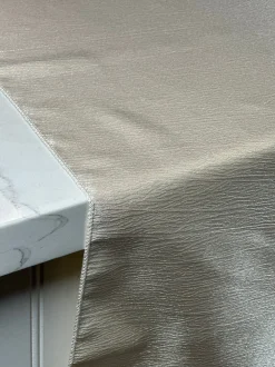 Luxury Satin Table Linen in Champagne