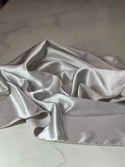 Luxury Satin Table Linen in Charcoal