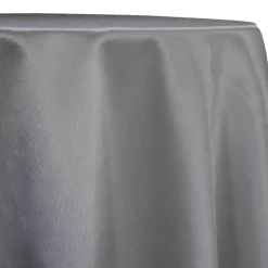 Luxury Satin Table Linen in Silver