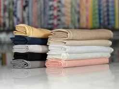 Luxury Satin Table Linen in Taupe