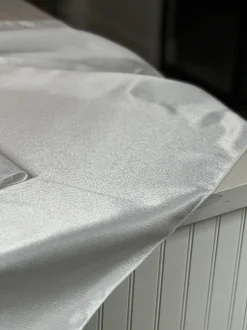 Luxury Satin Table Linen in White