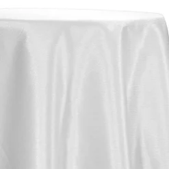 Luxury Satin Table Linen in White