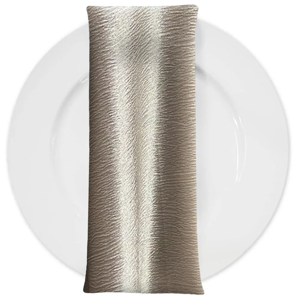 Luxury Satin Table Napkin in Greystone