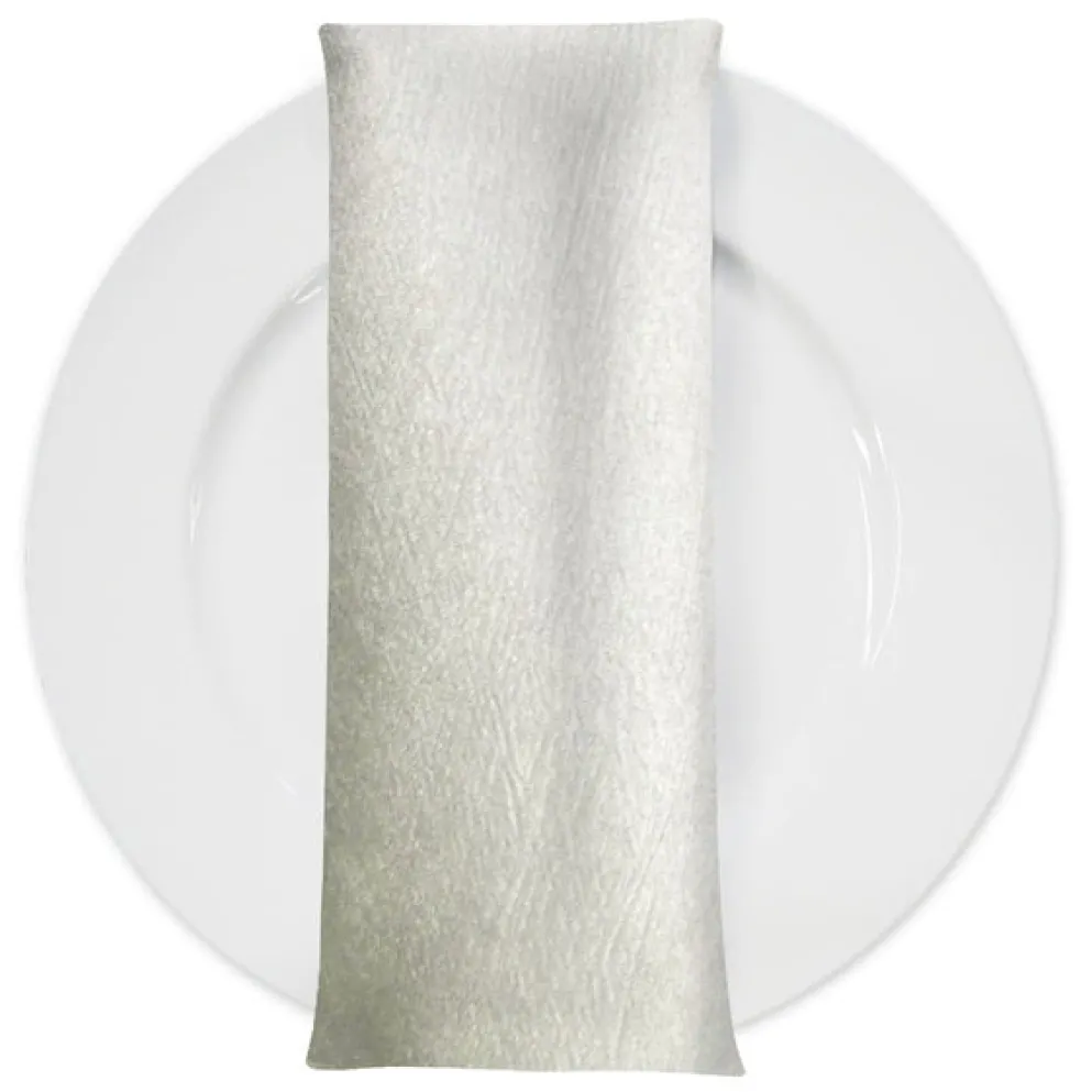 Luxury Satin Table Napkin in Ivory