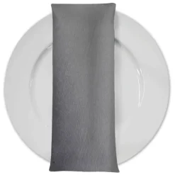 Luxury Satin Table Napkin in Silver