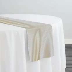 Luxury Satin Table Runner in Champagne