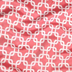 Lynx Print (Lamour) Table Linen in Coral