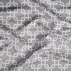 Lynx Print (Lamour) Table Linen in Silver