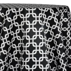 Lynx Print (Lamour) Table Linen in Black