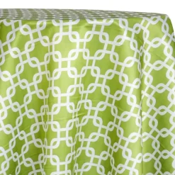 Lynx Print (Lamour) Table Linen in Avocado