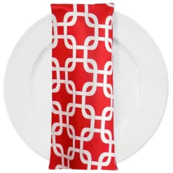 Lynx Print (Lamour) Table Napkin in Red