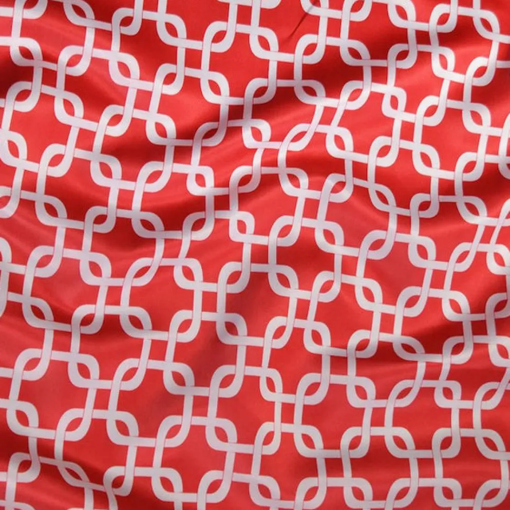 Lynx Print (Lamour) Table Runner in Red