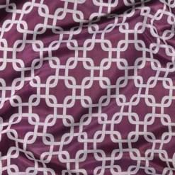 Lynx Print (Lamour) Table Runner in Plum