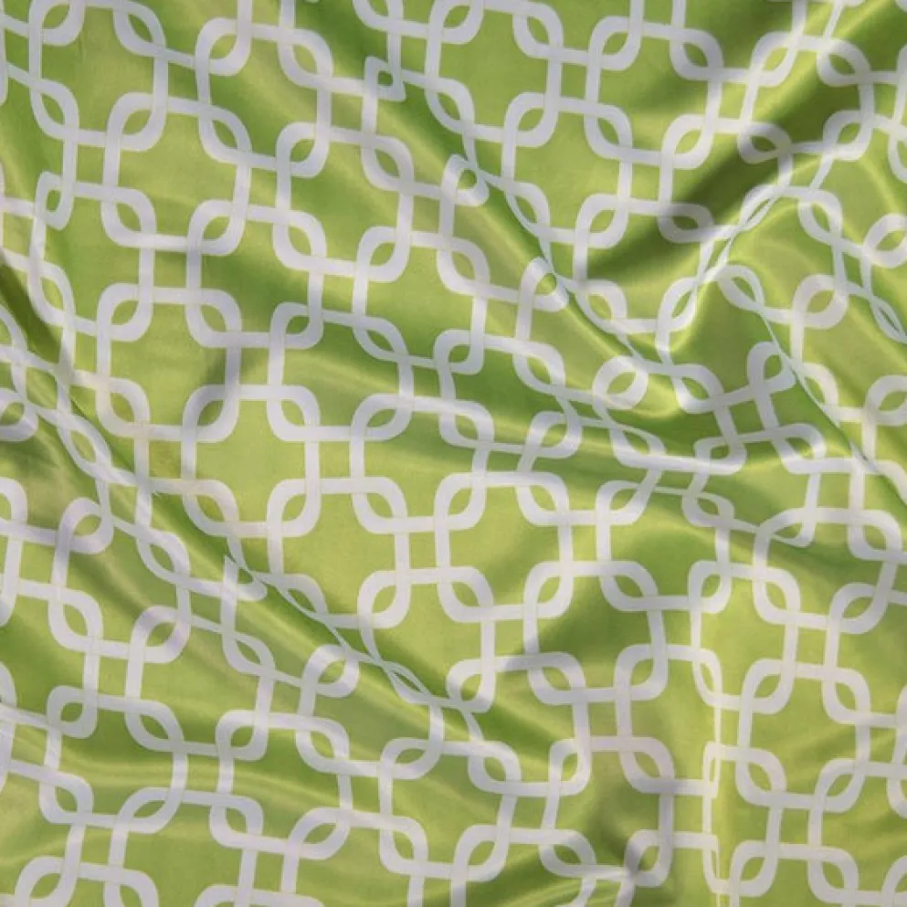 Lynx Print (Lamour) Table Runner in Avocado