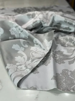 Madison Jacquard (Reversible) Table Linen in Silver
