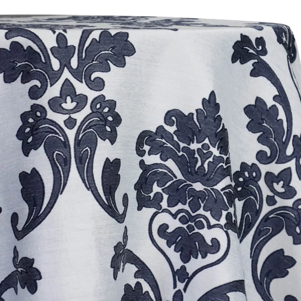 Madison Jacquard (Reversible) Table Linen in Navy