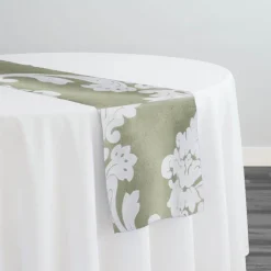 Madison Jacquard (Reversible) Table Runner in Kiwi
