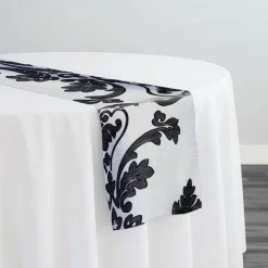 Madison Jacquard (Reversible) Table Runner in Black