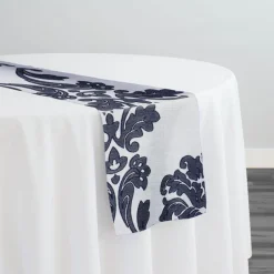 Madison Jacquard (Reversible) Table Runner in Navy