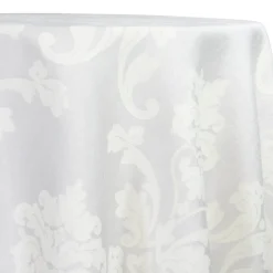 Madison Jacquard (Reversible) Table Linen in White