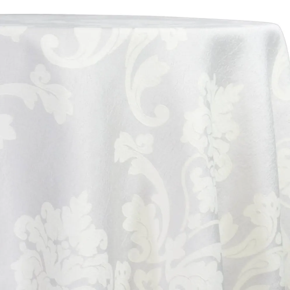 Madison Jacquard (Reversible) Table Linen in White