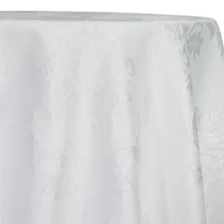 Madison Jacquard (Reversible) Table Linen in White