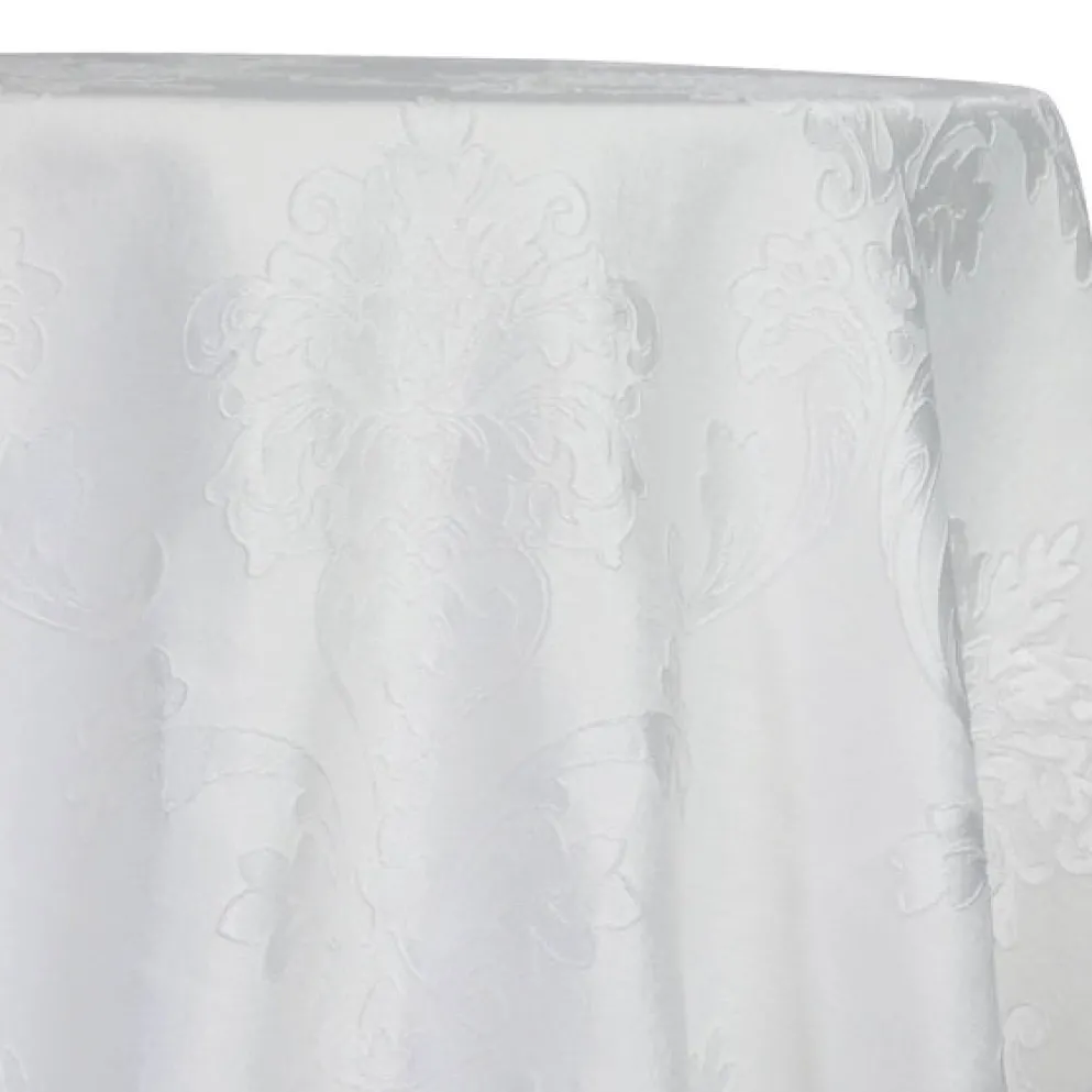 Madison Jacquard (Reversible) Table Linen in White