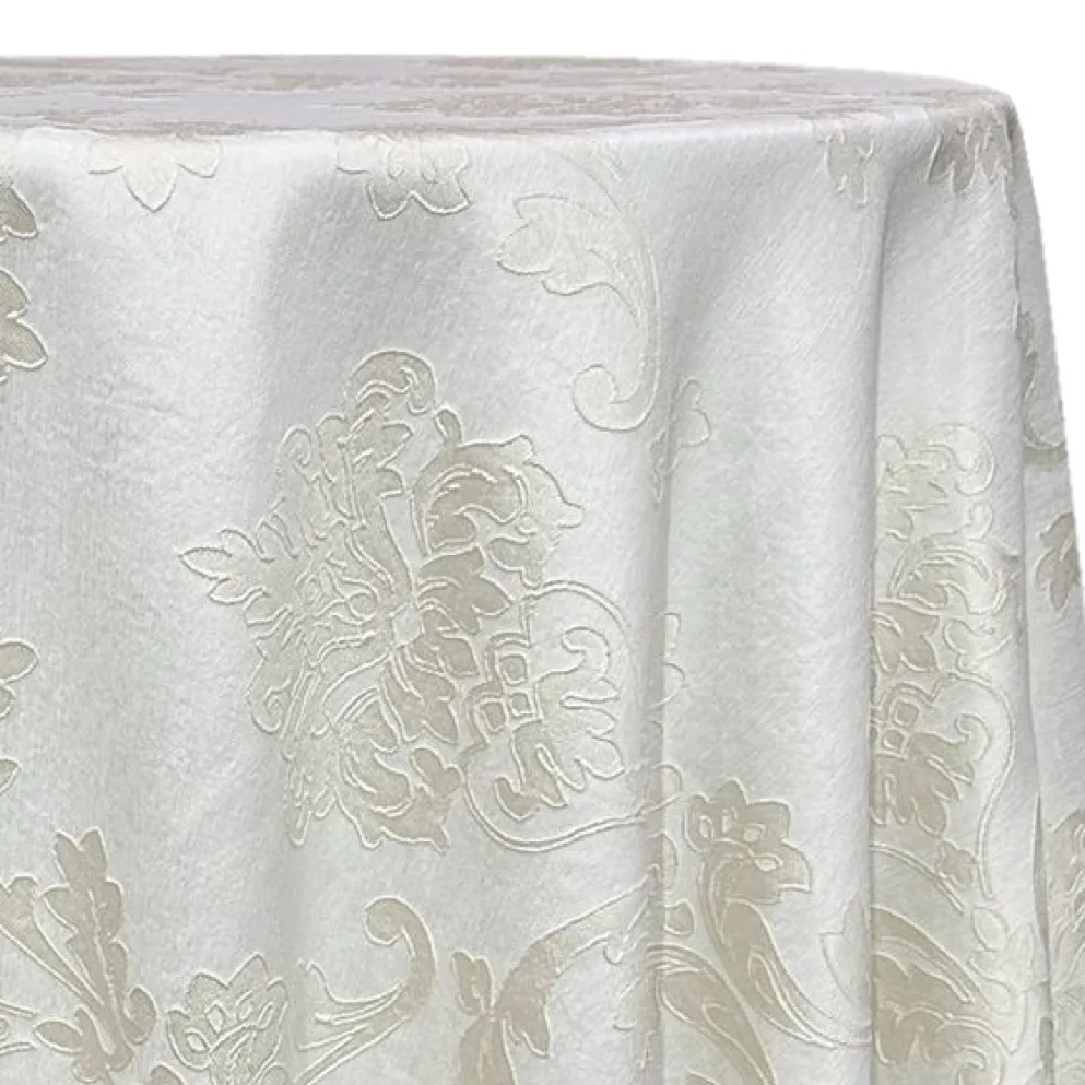 Madison Jacquard (Reversible) Table Linen in Ivory