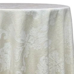 Madison Jacquard (Reversible) Table Linen in Ivory