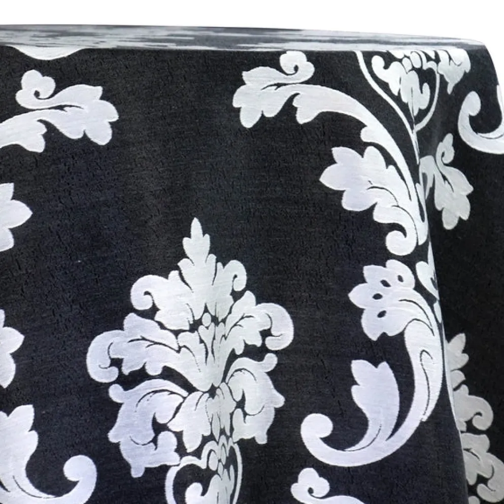 Madison Jacquard (Reversible) Table Linen in Black