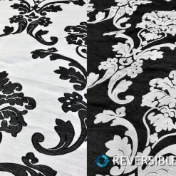 Madison Jacquard (Reversible) Table Linen in Black
