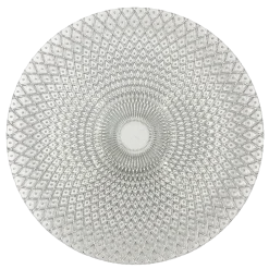 Mandala - Glass Charger Plate in Silver (Item # 0230)
