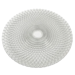Mandala - Glass Charger Plate in Silver (Item # 0230)