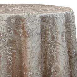 Marigold Sequins Table Linen in Rose Gold
