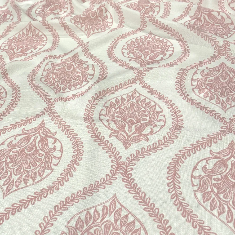 Mayfair (Slub Print) Table Linen in Dusty Rose