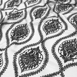 Mayfair (Slub Print) Table Linen in Black