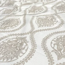 Mayfair (Slub Print) Table Linen in Taupe