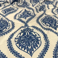 Mayfair (Slub Print) Table Linen in Royal