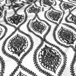 Mayfair (Slub Print) Table Napkin in Black