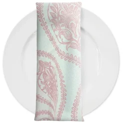 Mayfair (Slub Print) Table Napkin in Dusty Rose