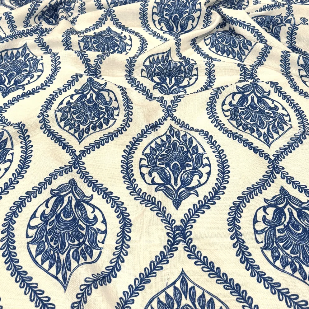 Mayfair (Slub Print) Table Runner in Royal