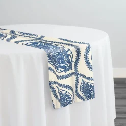 Mayfair (Slub Print) Table Runner in Royal
