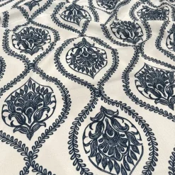 Mayfair (Slub Print) Table Runner in Navy