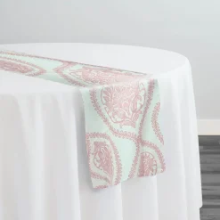 Mayfair (Slub Print) Table Runner in Dusty Rose